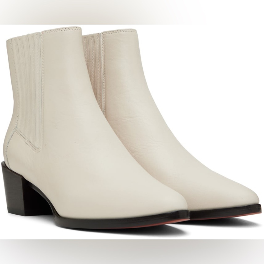 Rag & Bone White Western Cute Ankle Rover Booties 38.5 - New